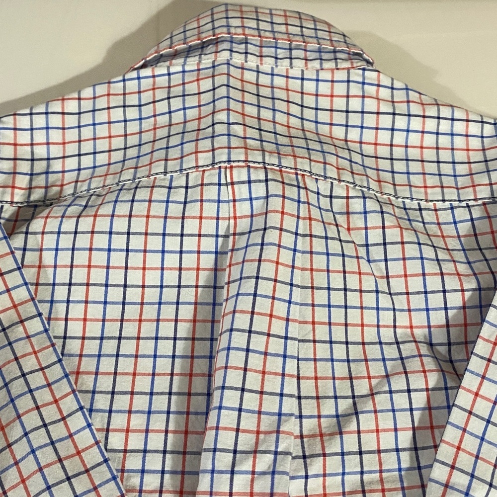 Janie and Jack Shirt, Cotton, Geometric, plaid, Sz 2T, Unisex, long sleeve - Picture 8 of 10
